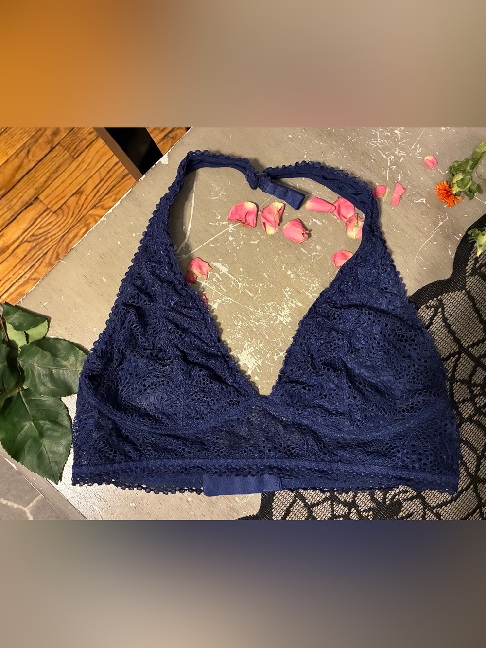 Victoria’s Secret Navy Lace Bralette - Women Intimates